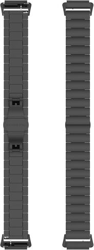 Metal Watch Band Compatible with Amzhero Runfit D26 /FITVII Slim Fitness Tracker 1.47 inch Bands 16mm Watch Strap Solid Stainless Steel Link Wristband in Saudi Arabia