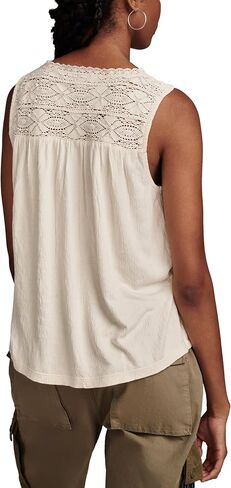 Lucky Brand Women's Lace Trim Tank in Saudi Arabia