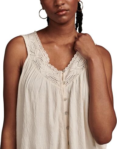 Lucky Brand Women's Lace Trim Tank in Saudi Arabia