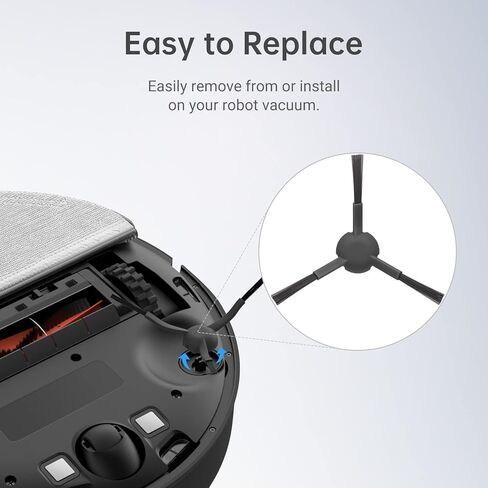 dreame Replacement Accessories Parts, Accessories Kit Compatible with Dreametech D9 Max/D9 Pro/L10 Pro Robot Vacuum (1 Main Brush, 2 Side Brushes, 3 Filters, 3 Mop Cloths) in Kuwait