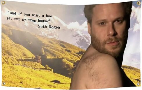 أعلام مضحكة للغرفة مقاس 3 × 5 أقدام راية رائعة منسوجة على شكل كهف للرجال مع حلقات نحاسية لغرفة النوم الجامعية (004) in Kuwait