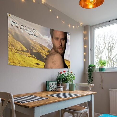 أعلام مضحكة للغرفة مقاس 3 × 5 أقدام راية رائعة منسوجة على شكل كهف للرجال مع حلقات نحاسية لغرفة النوم الجامعية (004) in Kuwait