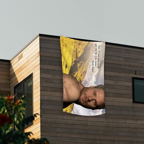 أعلام مضحكة للغرفة مقاس 3 × 5 أقدام راية رائعة منسوجة على شكل كهف للرجال مع حلقات نحاسية لغرفة النوم الجامعية (004) in Kuwait