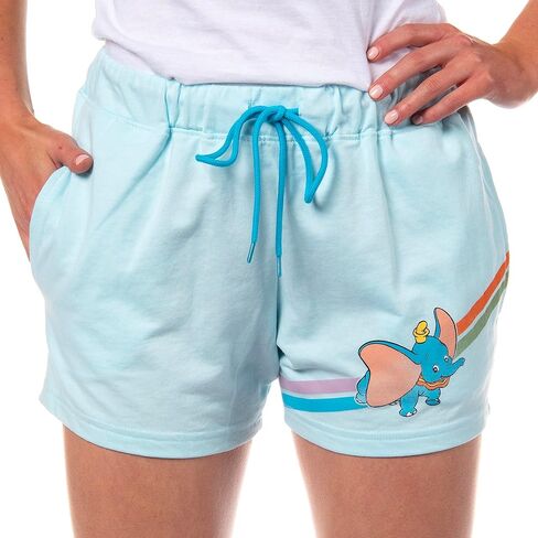 Disney Women's Dumbo Causal Lounge Drawstring Shorts with Pockets in Saudi Arabia