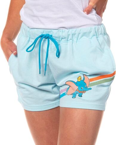 Disney Women's Dumbo Causal Lounge Drawstring Shorts with Pockets in Saudi Arabia