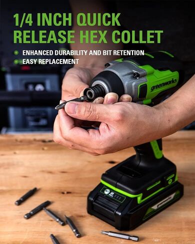 Greenworks 24V Brushless 310 in./lbs Drill / Driver + 2650 in./lbs Impact Driver Combo Kit, (2) USB (Power Bank) Batteries and Dual Port Charger Included LED Light, 2pcs Driving Bits with Tool Bag in Saudi Arabia