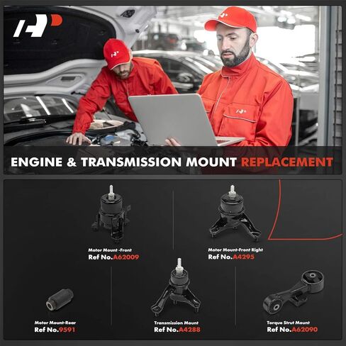 A-Premium 5PCS Engine Motor Mount and Transmission Mount and Torque Strut Mount Kit Compatible with Toyota Venza 2009-2016, 2.7L, Automatic Transmission, Replace# 123630V010, 123610H100 in Saudi Arabia