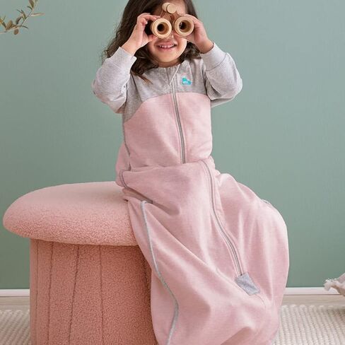 حقيبة نوم عضوية من Love to Dream، كيس نوم للأطفال بأكمام طويلة، فائقة النعومة، حقيبة نوم للأطفال الصغار لتنظيم درجة الحرارة، بطانية يمكن ارتداؤها في جميع الفصول، زيتوني، 6-18 شهرًا in Kuwait