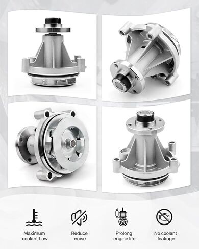 مضخة مياه محرك Cartist PW423 مع حشية للشاحنة (محرك 4.6L/5.4L V8 فقط) 2003-2014 E-150 E-250 E-350 Econoline F-150 F-250 F-350 Super Duty Expedition/Lincoln Aviator Navigator in Saudi Arabia