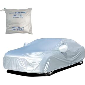 Shunvan life Car Cover, car Covers for Automobiles, Outdoor Full Cover, Sun Protection, dust Prevention, Frost and Snow Prevention, Bird droppings, Universal for All Seasons (177 x 68 in)