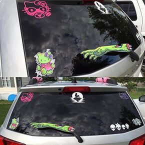 WiperTags Zombie Hunter Arm Vehicle Accessory Attaches to Rear Wiper Blades