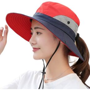 Men/Women Outdoor Fashion UV Sun Protection Waterproof Breathable Wide Brim Bucket UPF 50+ Sun Hat