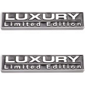 2 Pcs Luxury Limited Edition Emblem Auto Racing Sport 3D Badge Rear Trunk Sticker Side Fender Decal (Black), CR-2Luxury