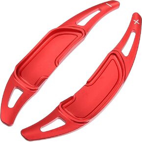Steering Wheel Shift Paddle Cover Shifter Extension for Mercedes-Benz C43 AMG 2017-2021 Aluminum Alloy Red (Set of 2)