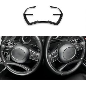 Carbon Fiber Pattern Steering Wheel Cover Trim Compatible with Hyundai Sonata 2021-2024 Hyundai Sonata N line Accessories