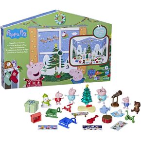 Peppa Pig Peppa’s Kids Advent Calendar, Contains 24 Surprise Toys, 4 Holiday Peppa Pig Family Figures; Ages 3 and Up