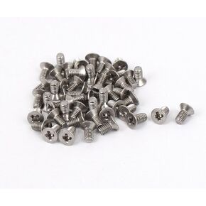 uxcell M2.5x5mm Stainless Steel Phillips Flat Countersunk Head Screws 50pcs