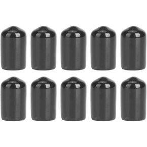 Alomejor Snooker Tip Cover Cue 10pcs Pool Cue Tip Rubber Cover Billiards Cues Stick Protection Cover for Snooker Cue Tip Pool Billiards (12mm)