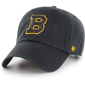 Men's Boston Bruins Vintage B Logo Clean Up Adjustable Hat - One Size Black