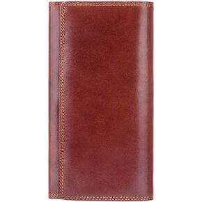 Visconti Monza 10 Ladies Large Soft Leather Checkbook Wallet (Brown)