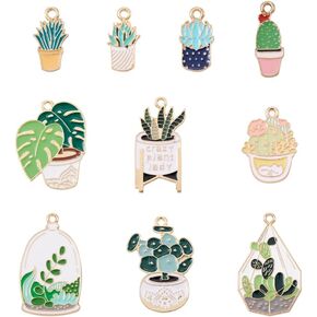 Cheriswelry 32pcs Fruit Theme Enamel Alloy Charms Resin Enamel Fruit Pendants Cherry Pineapple Alloy Dangle Charms 15-32x10-22X1-20.5mm for Jewelry Making Necklaces Earrings Bracelets