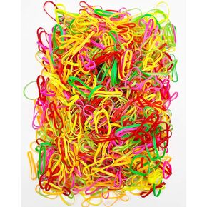 500Pcs Baby Hair Ties, Elastics No Damage Toddier Hair Ties, Premium Hair Ties Bands for Toddlers Girls Babies Kids (Color:Vivid Color Fusion)