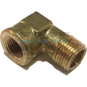 Forged Brass 90 Degree REDUCING Street Elbow 3/8" Female NPT X 1/2" Male NPT Fuel / AIR/ Water / Oil/ Gas WOG (Qty 01)