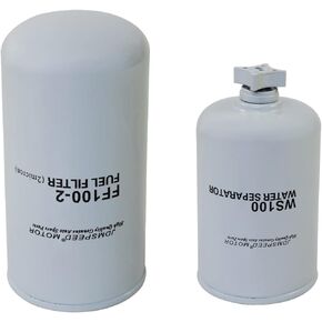 Fuel Filter & Water Separator Filter Compatible with Dodge Ram Cummins Replace# FF100-2, WS100