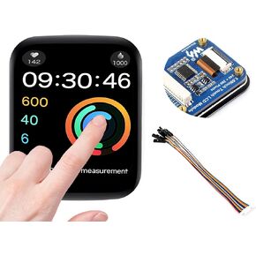 Waveshare 1.69inch Touch Round LCD Display Module 240×280 Resolution, IPS Screen 262K Display Color SPI and I2C Communication for Raspberry Pi/Raspberry Pi Pico/ESP32S3/Arduino/STM32
