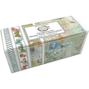 Vintage Artistry Tranquility Washi Tape 4/Pkg - Assortment