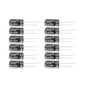 82uF 200V 13X20 +/-20% -25°C to +105°C 12PCS Aluminum Electrolytic Capacitors,82 MFD,82uF 200V Capacitor,82uF Capacitor,200V Capacitor,82uF Capacitor 200V,200V 82uF Capacitor