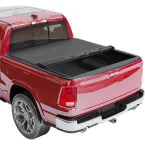 Soft Roll-Up Truck Bed Tonneau Cover Compatible with 2009-2023 Dodge Ram 1500 (19-23 Classic, Not for 19-23 New Body), Fleetside 5.7 Ft Bed Without RamBox