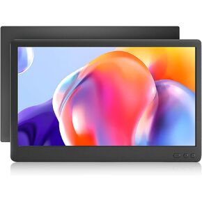 موسع شاشة الكمبيوتر المحمول مقاس 12 بوصة، 60 هرتز 768 بيكسل، موسع شاشة كمبيوتر محمول صغير HDMI/Type-C مزدوج الشاشة لأنظمة Windows وChrome وMac وSwitch وXbos وPS4 5(P1S) in Kuwait