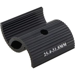 1 Pair Black 25.4 to 31.8MM Cycling Parts Components Bike Handlebar Shim Bicycle Handlebar Stem Shim Handle Bar Adapter Reducer Aluminum Alloy Clamp Spacer Conversion Shims