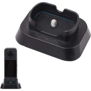 قاعدة حامل غير قابلة للانزلاق لملحقات Insta360 X4، محول دعامة حامل بلاستيكي متين لحامل كاميرا الحركة X4 مع برغي 1/4 بوصة ووسادة مطاطية في الأسفل in Kuwait