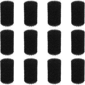 Bluecell 12pcs 6 x 3.5cm Black Color Pre-Filter Foam Sponge Roll for Aquarium Fish Tank in Kuwait