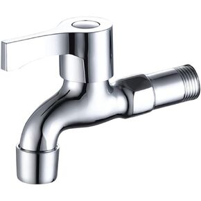 Cold Water Faucet G1/2 Interface Wall Mounted Faucet Mop Pool Faucet Water Faucet Copper Core Single Handle Tap Splash Proof Faucet for Family Hotels and Gardens