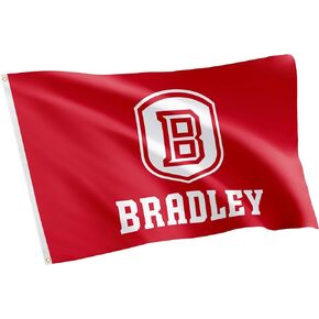 Desert Cactus Bradley University Flag Braves BU Kaboom Flag Banners 100% Polyester Indoor Outdoor 3x5 feet Flags (Style 1)