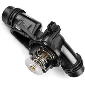 A-Premium Thermostat Housing Assembly with Sensor and Gasket Replacement for BMW E39 E46 320i 325i 328i 525i 528i 530i X3