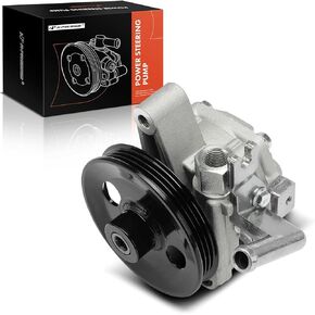 A-Premium Power Steering Pump, with Pulley, Compatible with Kia Sportage 2005-2010, Spectra5 2005-2009, Spectra 2004-2009, Hyundai Tucson 2005-2009, L4 2.0L, Replace # 57100-2E000