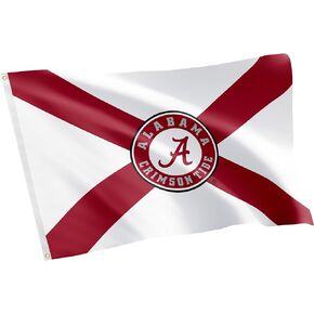 Desert Cactus The University of Alabama Flag Crimson Tide Bama UA Flag Banners 100% Polyester Indoor Outdoor 3x5 feet Flags (Flag Z)