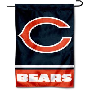 Chicago Bears C Logo Double Sided Garden Flag