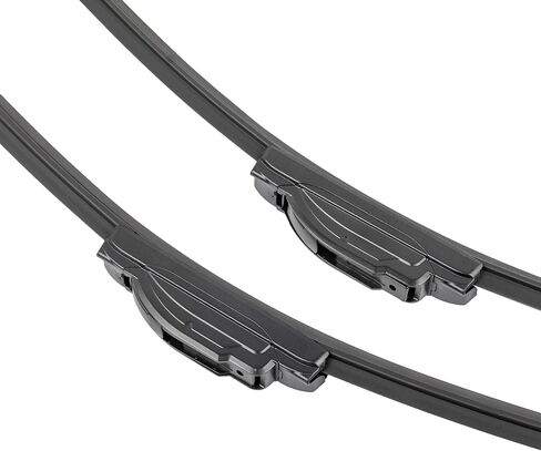 2pcs 16"+26" U/J Hook Bracketless Curved Premium All-Season Front Windshield Wiper Blades Set of 2 Combo Pack New Factory Replacement AA Natural Rubber in Saudi Arabia