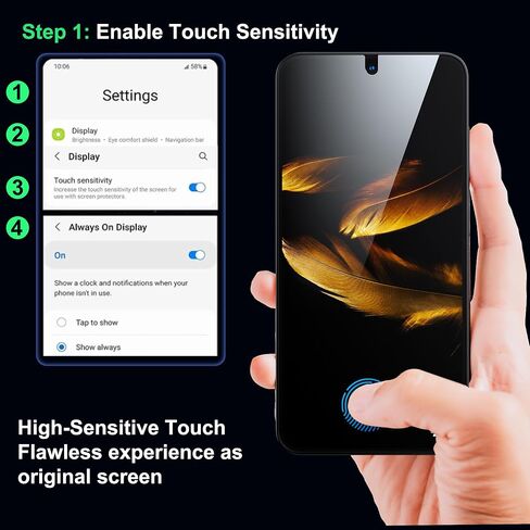 واقي شاشة الخصوصية WSKEN لهاتف Samsung Galaxy S24 Plus، 24 درجة [إزالة الغبار التلقائي] [دعم فتح بصمات الأصابع] طبقة زجاجية مقواة عالية الدقة بتغطية كاملة مع منزل تركيب نظيف للغبار، عبوتان in Kuwait