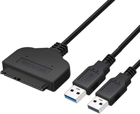 كابل SATA إلى USB، محول USB 3.0 إلى SATA III HDD مع توصيل طاقة USB لنقل قراءة البيانات HDD 2.5 بوصة 3.5 بوصة in Kuwait