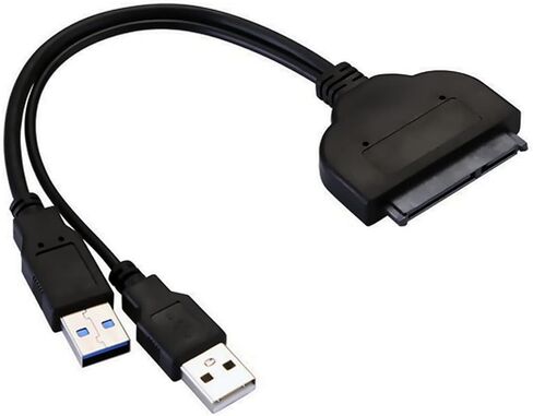 كابل SATA إلى USB، محول USB 3.0 إلى SATA III HDD مع توصيل طاقة USB لنقل قراءة البيانات HDD 2.5 بوصة 3.5 بوصة in Kuwait