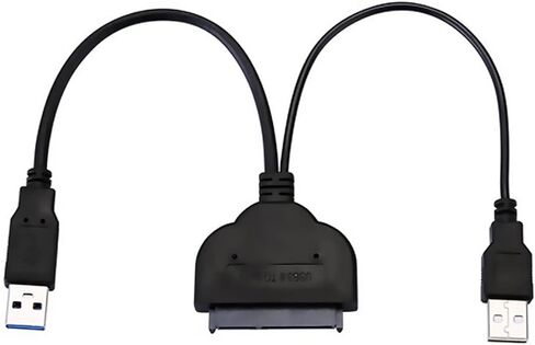 كابل SATA إلى USB، محول USB 3.0 إلى SATA III HDD مع توصيل طاقة USB لنقل قراءة البيانات HDD 2.5 بوصة 3.5 بوصة in Kuwait