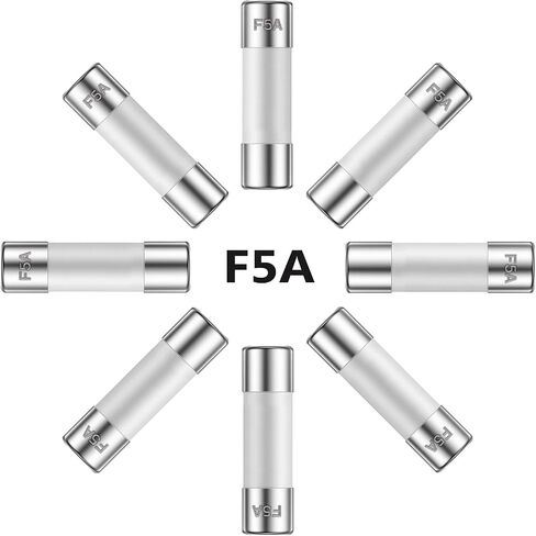 1A 250V 5x20MM Fast Blow Ceramic Fuses 1 Amp 250 Volt 0.2 x 0.78 Inch Fast-Acting Tube Fuse F1AL250V (Pack of 20Pcs) in Saudi Arabia