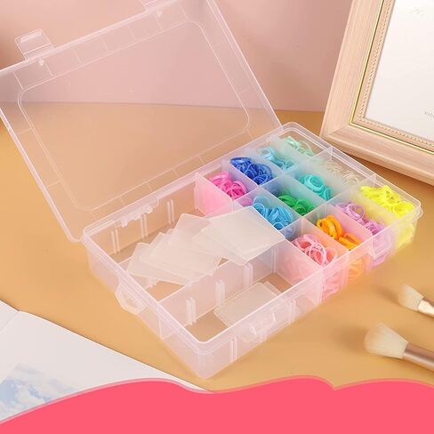 Baby Hair Ties 24 Colors,1500+120 PCS Nylon Toddler Hair Ties, Elastics Hair bands with Organizer Box, Soft Mini Ponytail Holders, Hair Accessories for Girls, Baby in Kuwait