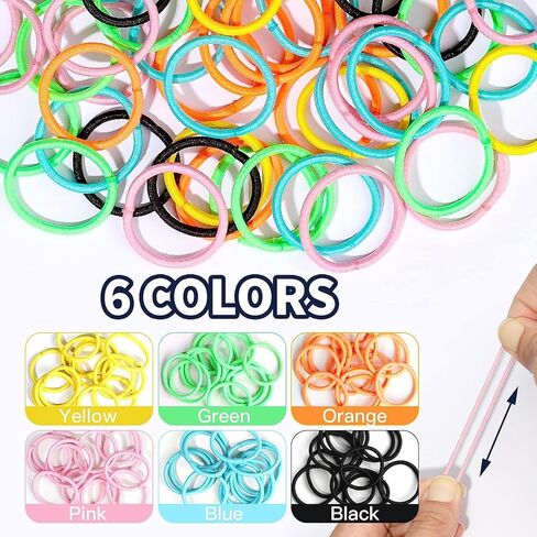 Baby Hair Ties 24 Colors,1500+120 PCS Nylon Toddler Hair Ties, Elastics Hair bands with Organizer Box, Soft Mini Ponytail Holders, Hair Accessories for Girls, Baby in Kuwait